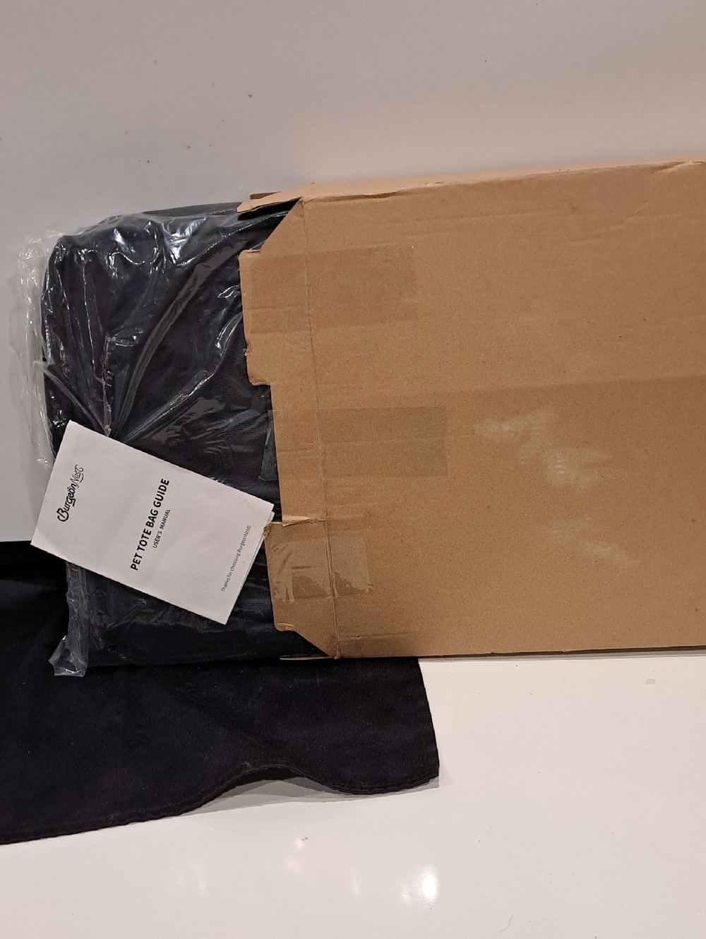 NWOT NIB BurgeonNest Pet Purse Carrier Black PTB- QXWS-US